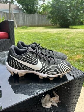 Nike Black and White Softball Rubber Cleats